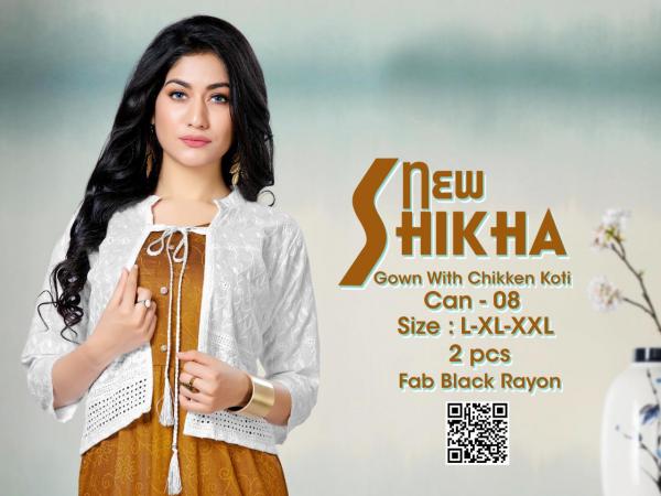 Beauty Queen New Shikha Designer Rayon Kurti With Jacket